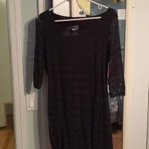 Dark Green lace dress with open back